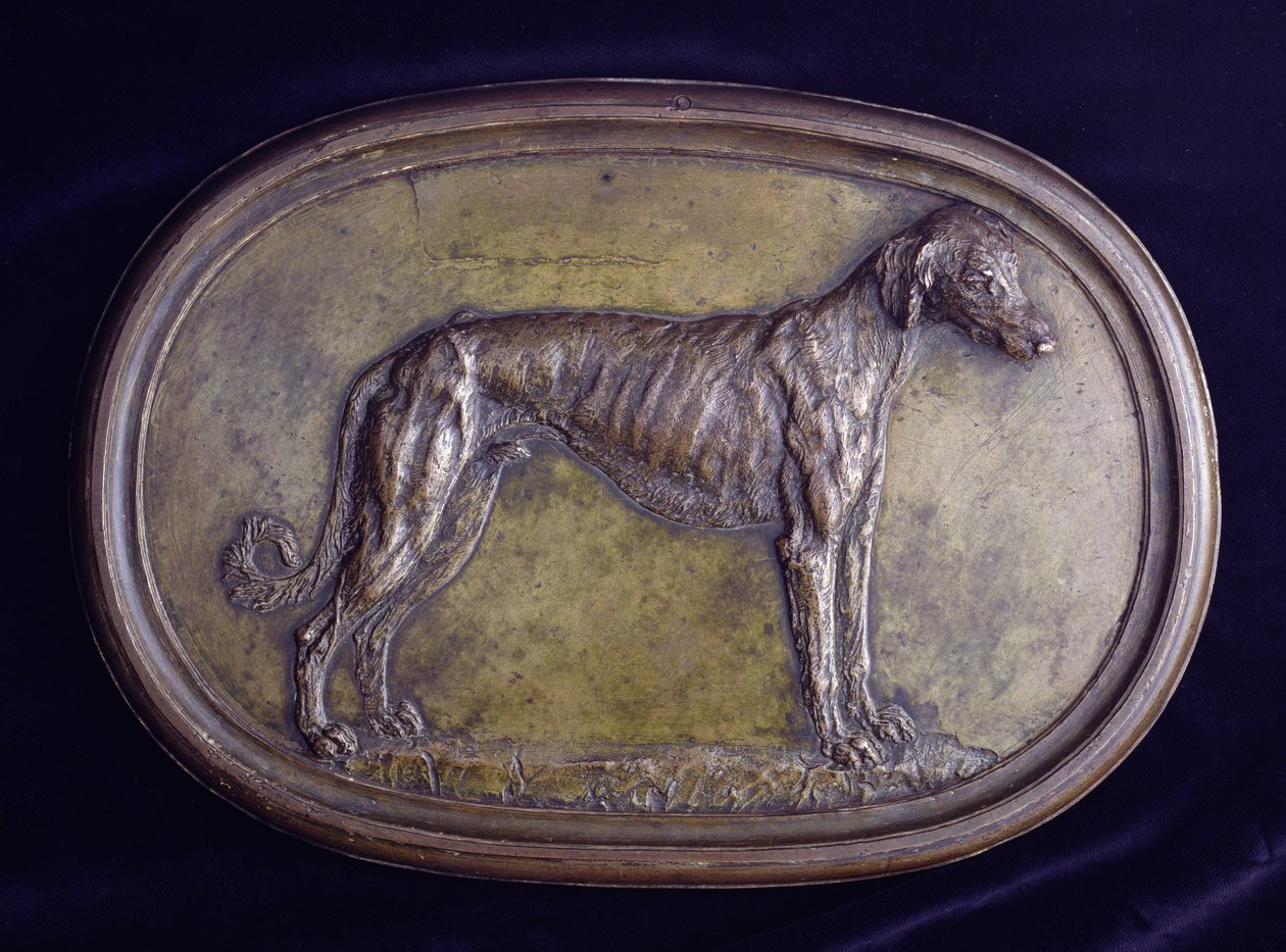 Tazı Rölyefi (bronz) by Benvenuto Cellini