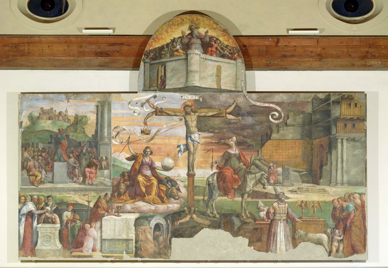 Allegory of the Old and New Testaments  by Benvenuto Tisi da Garofalo