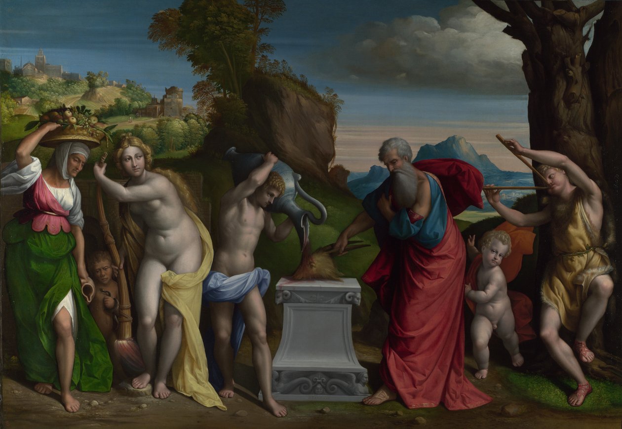 Bir Pagan Kurbanı, 1526 by Benvenuto Tisi da Garofalo
