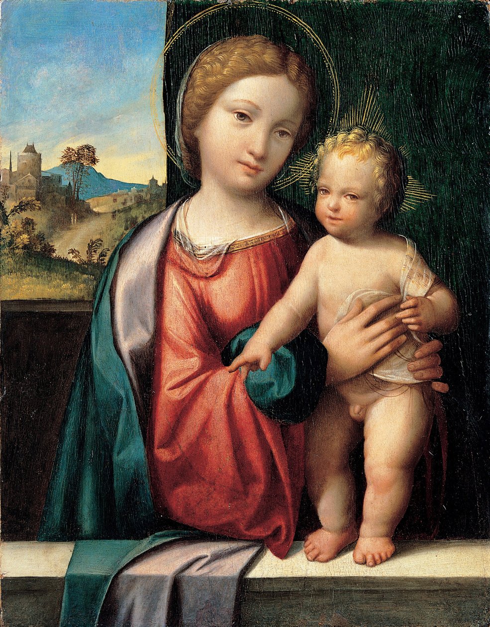 Çocuklu Madonna, 1512 by Benvenuto Tisi da Garofalo