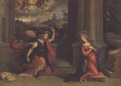 Müjde (panelde yağ) by Benvenuto Tisi da Garofalo