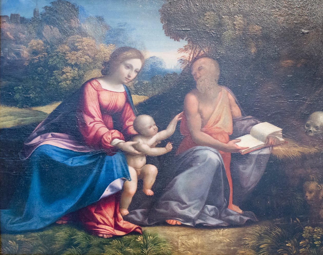Çocuk ve Aziz Jerome ile Bakire by Benvenuto Tisi da Garofalo