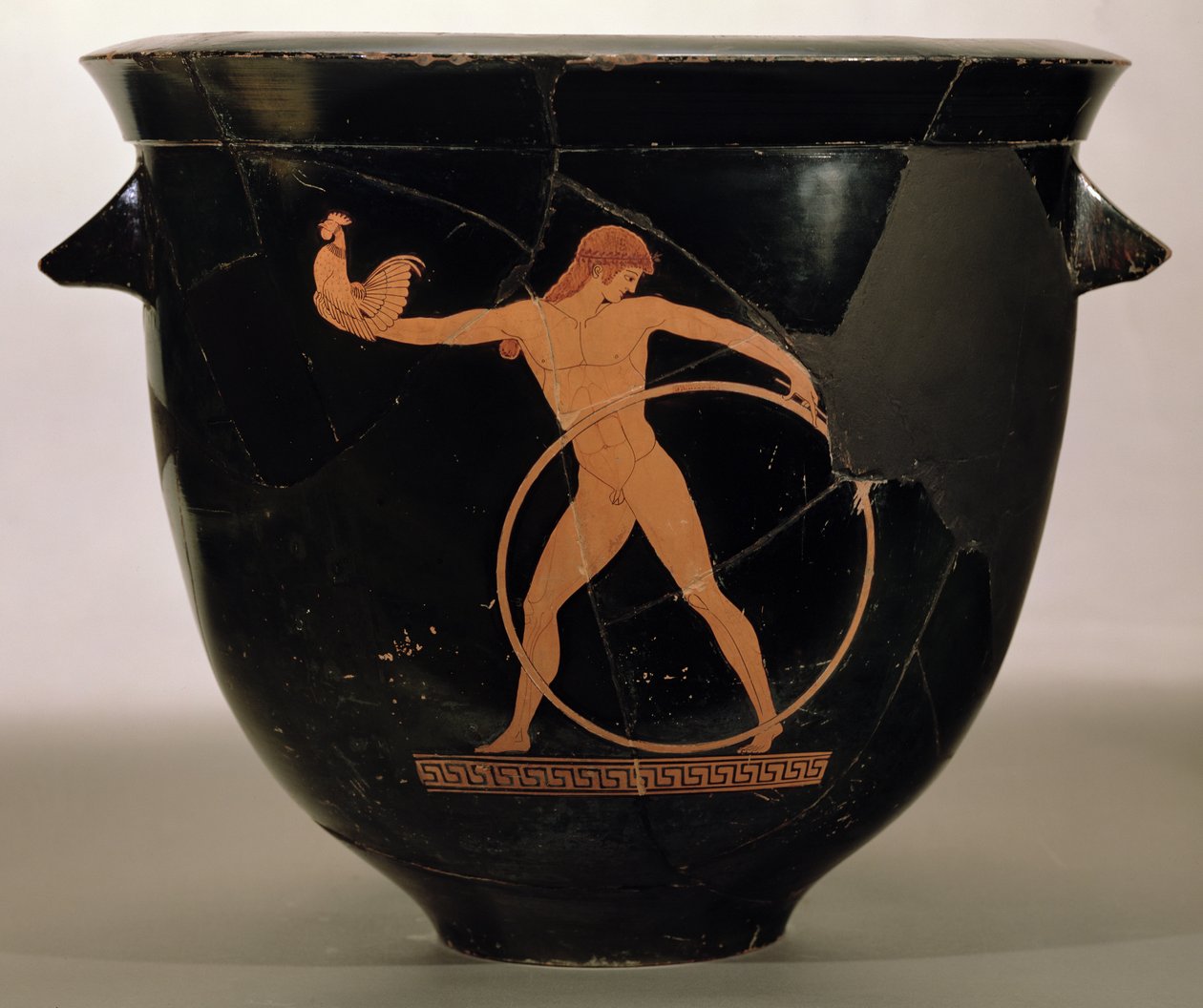 Ganymede, Yunan, c.500-480 MÖ (çömlek) tasvir eden tavan arası kırmızı figürlü çan krater by Berlin Painter