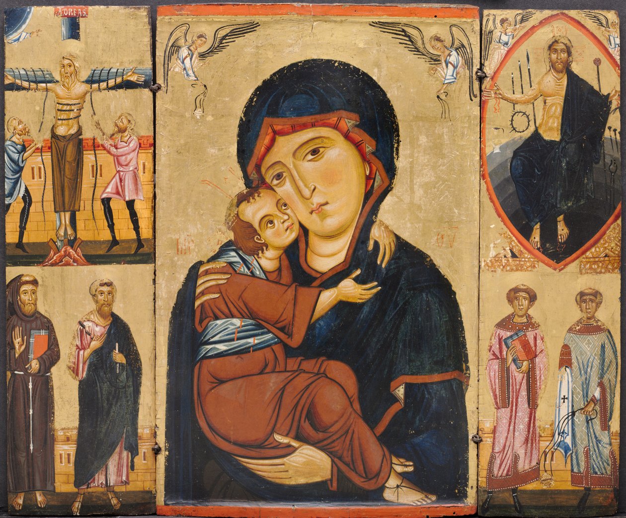 Azizler ile Bakire ve Çocuk, c.1230