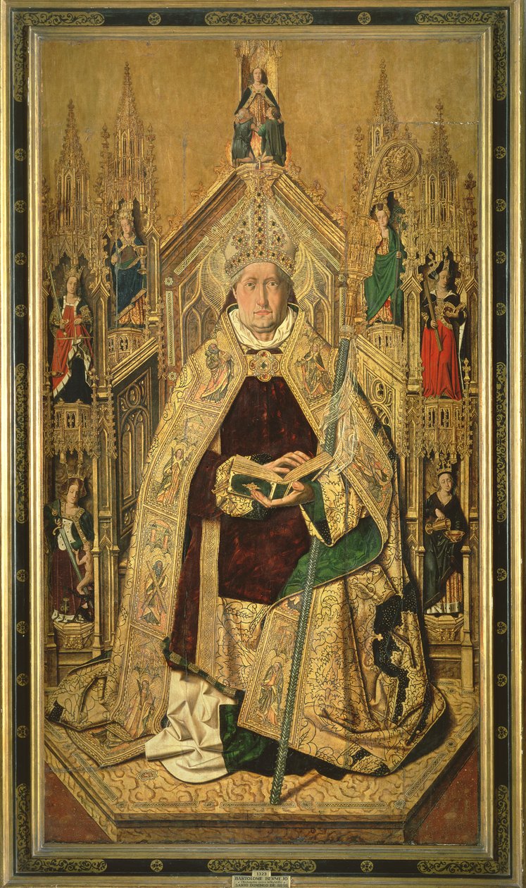 Aziz Dominic, Siloların Başrahibi olarak tahta çıktı, 1474 by Bartolomé Bermejo