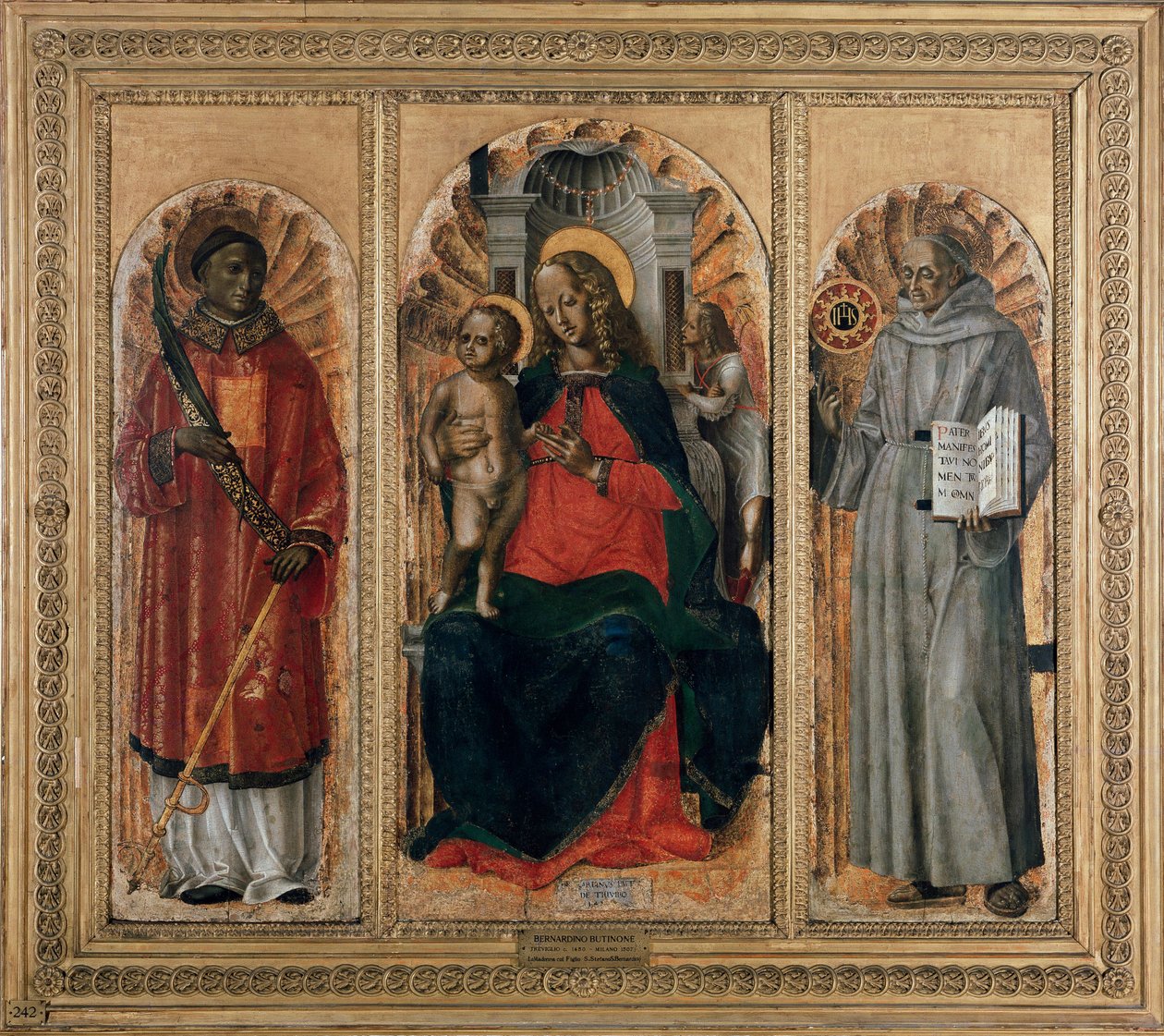 Üç Parçalı, Aziz Leonard (veya Stephen) ve Siena