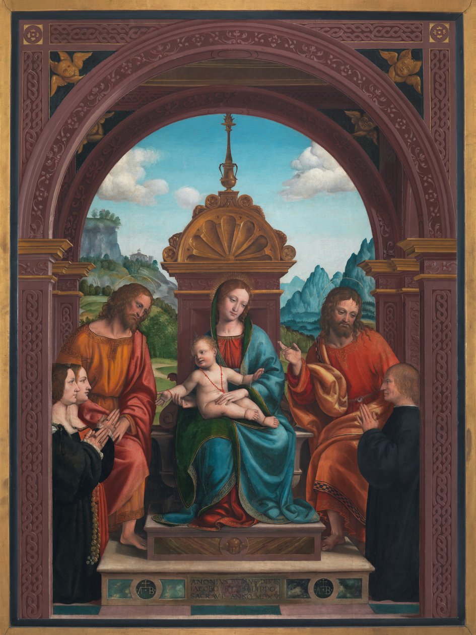 Madonna ve Çocuk, St. James, St. Philip ve Antonio Busti