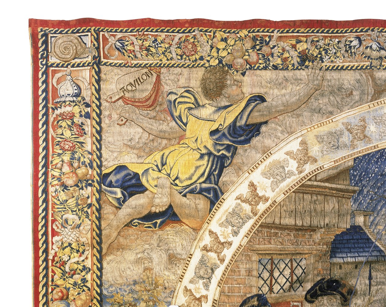 "Madalyon Ayları"ndan Aralık ayını betimleyen Brüksel alegorik duvar halısı, c.1525 by Bernaert van Orley