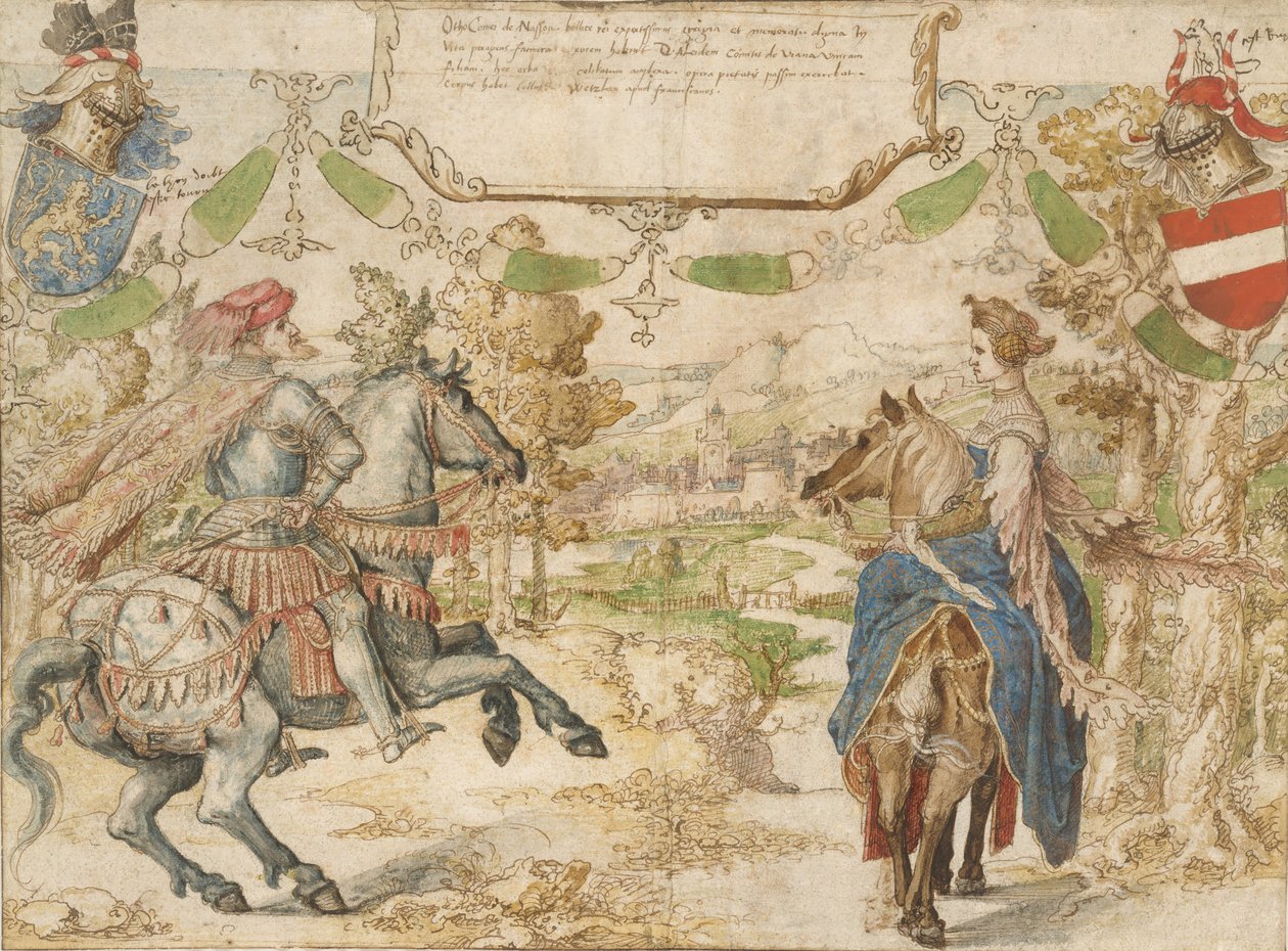 Otto, Nassau Kontu ve Karısı Adelheid van Vianen, 1530-35. by Bernaert van Orley