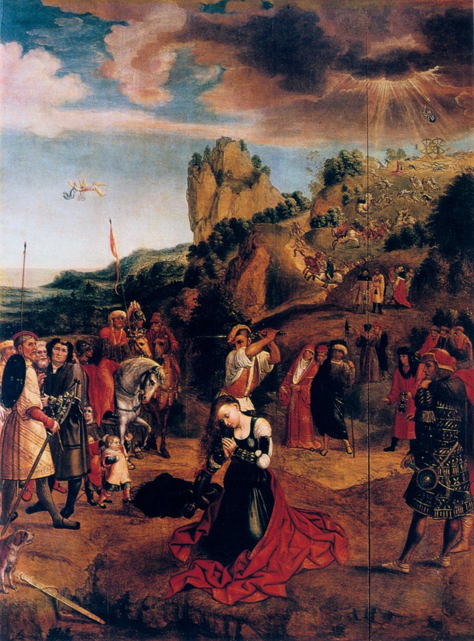 Aziz Catherine'in Şehitliği, 16. yüzyıl. by Bernard van Orley