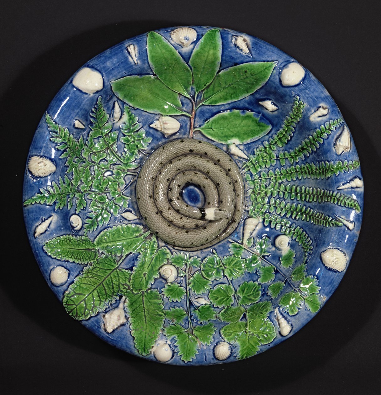 Çanak, Palissy Ware (kurşun sırlı çanak çömlek) by Bernard Palissy
