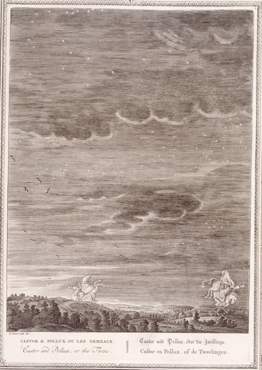 Castor ve Pollux, 1731 by Bernard Picart