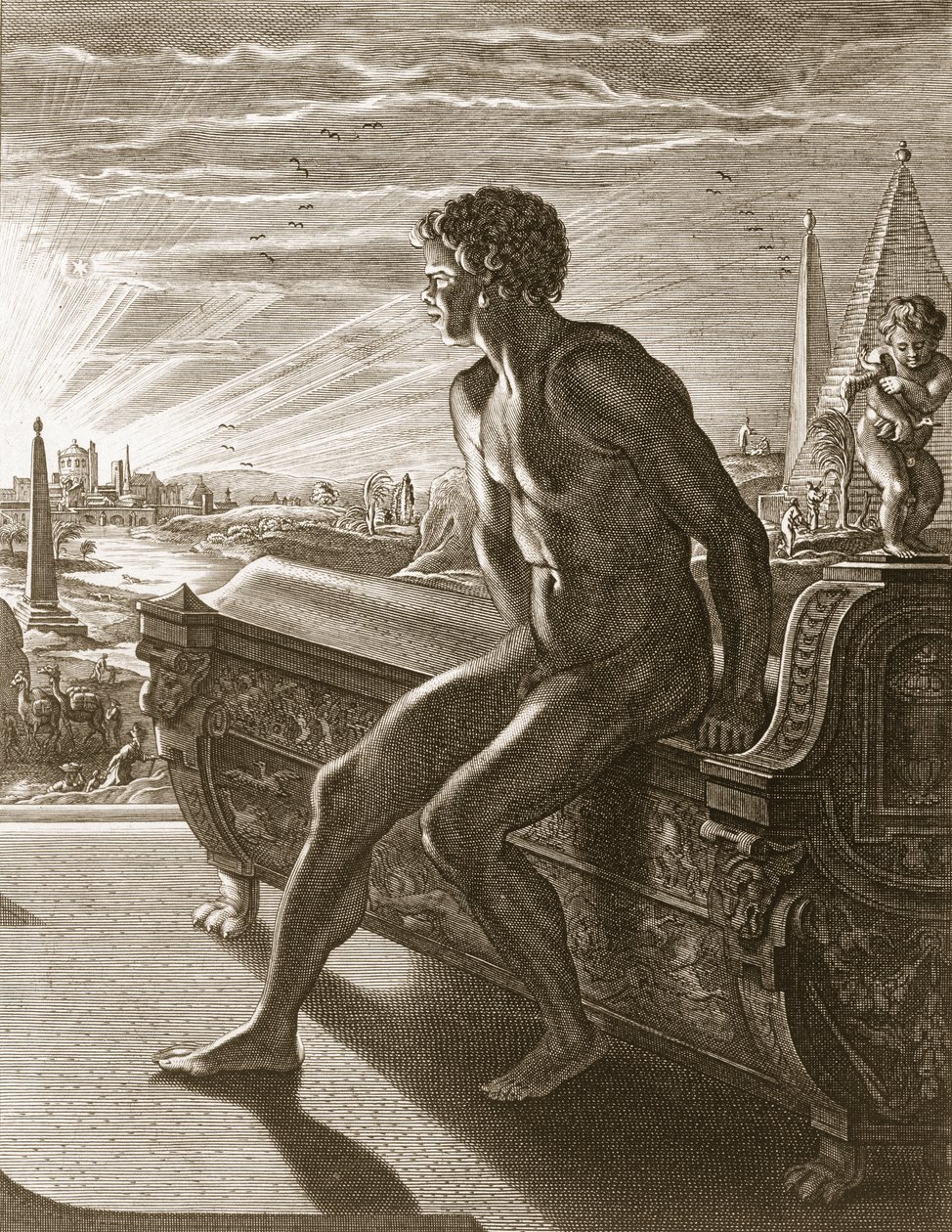 ಮೆಮ್ನಾನ್ ಪ್ರತಿಮೆ, 1731 ಟರ್ಕ್ by Bernard Picart