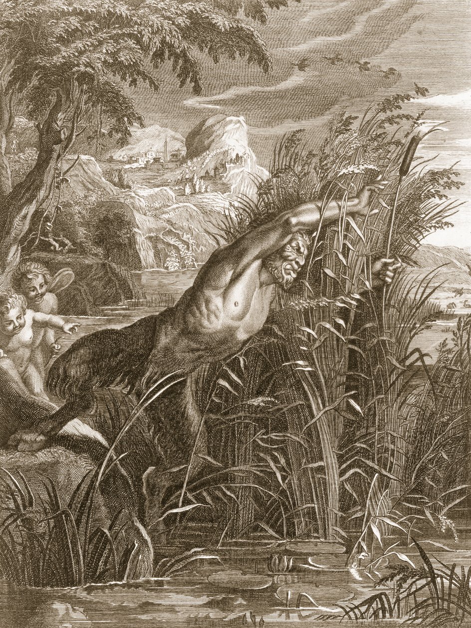 Pan Peşinde Syrinx: Kamışa Dönüştürüldü, 1731 by Bernard Picart