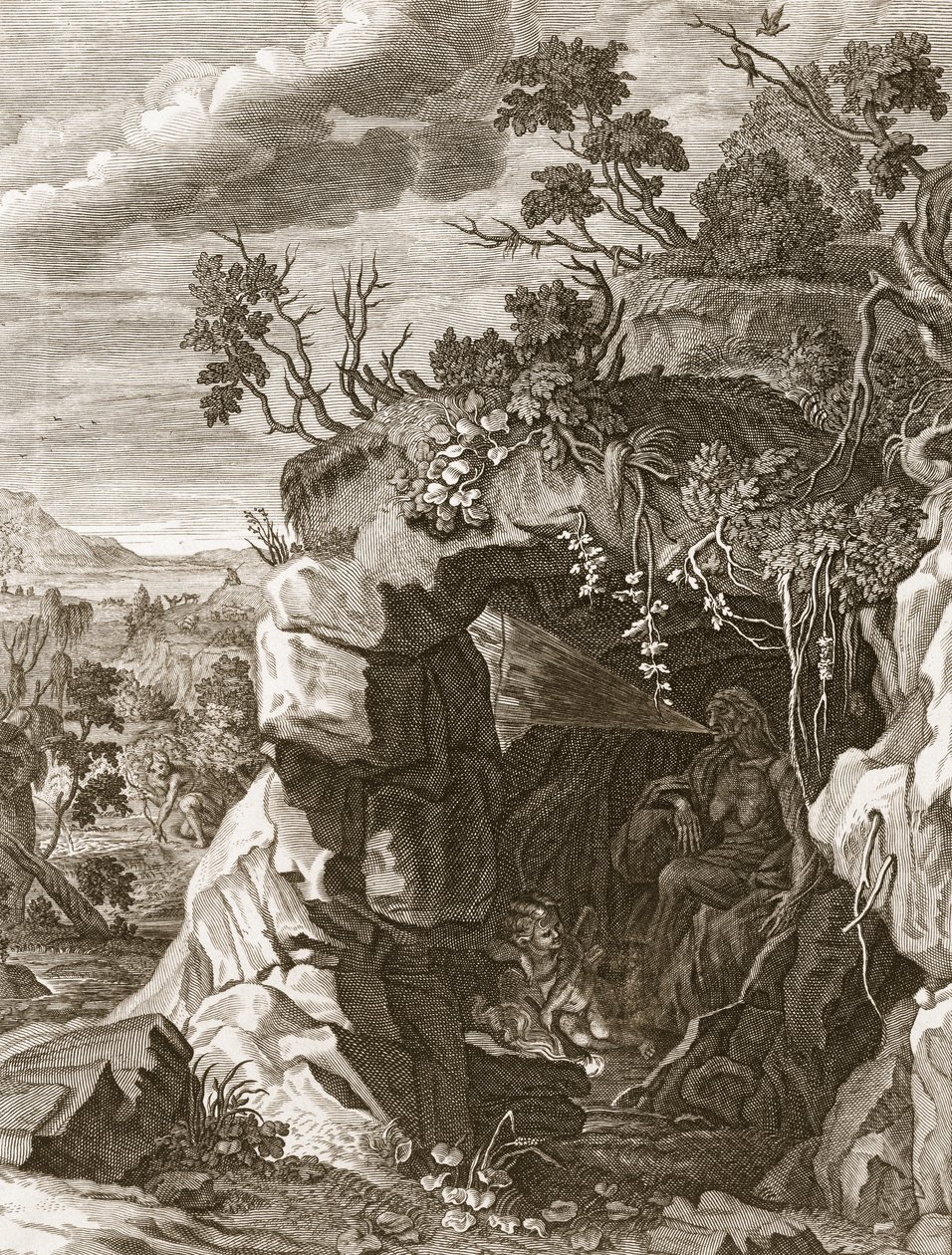Peri Yankısının Sese Dönüşmesi, 1731 by Bernard Picart