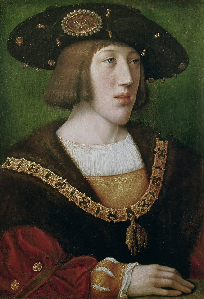 Portrait of Charles V (1500-58) 1516  by Bernard van Orley