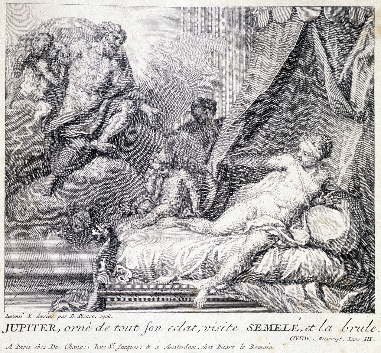 Jüpiter (Zeus) yıldırımıyla Semele