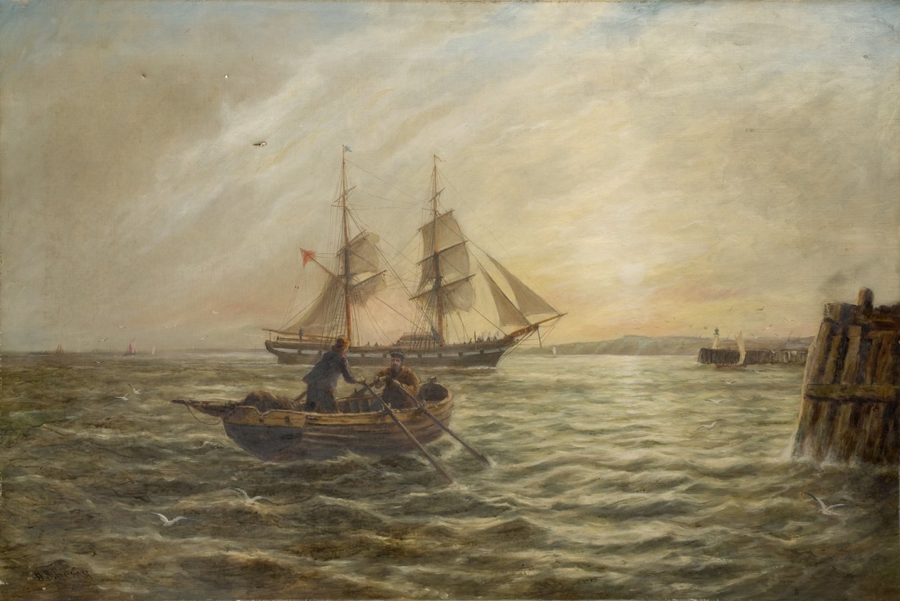 Deniz manzarası (yağlı tuval) by Bernard Benedict Hemy