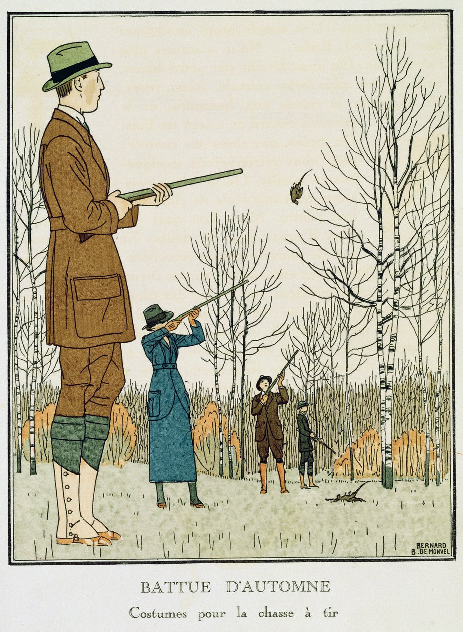 Bir Sonbahar Ateşi, 1912-13 dolayları (taş taş) by Bernard Boutet de Monvel