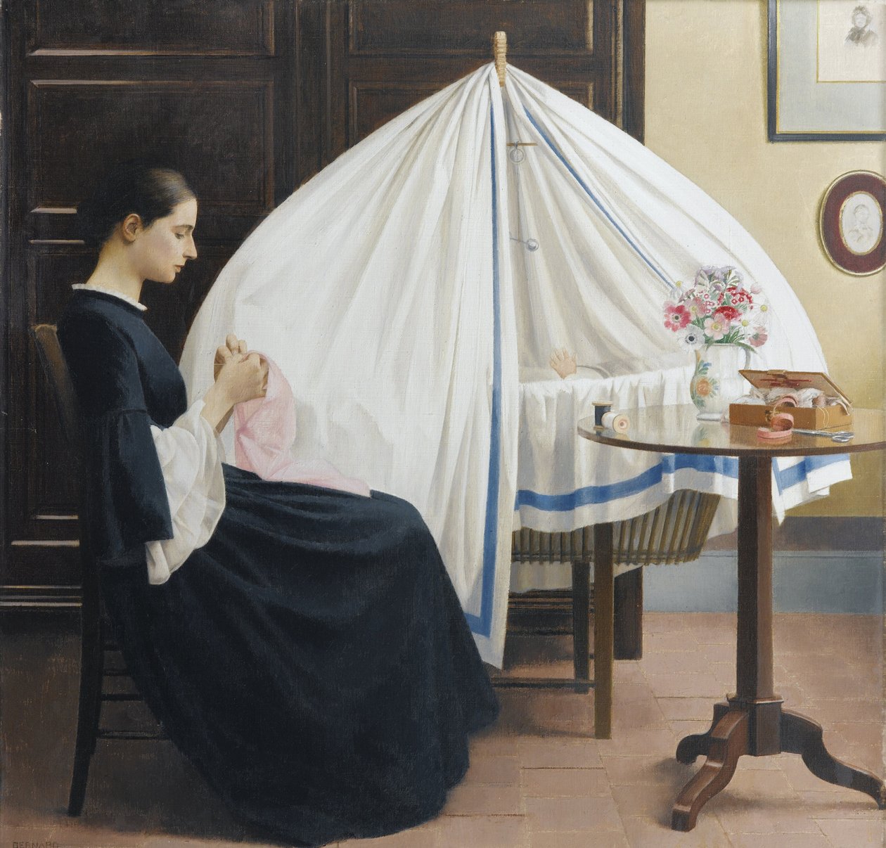 Delfina Boutet de Monvel (1896-1974), Sylvie's Cradle by Bernard Boutet de Monvel