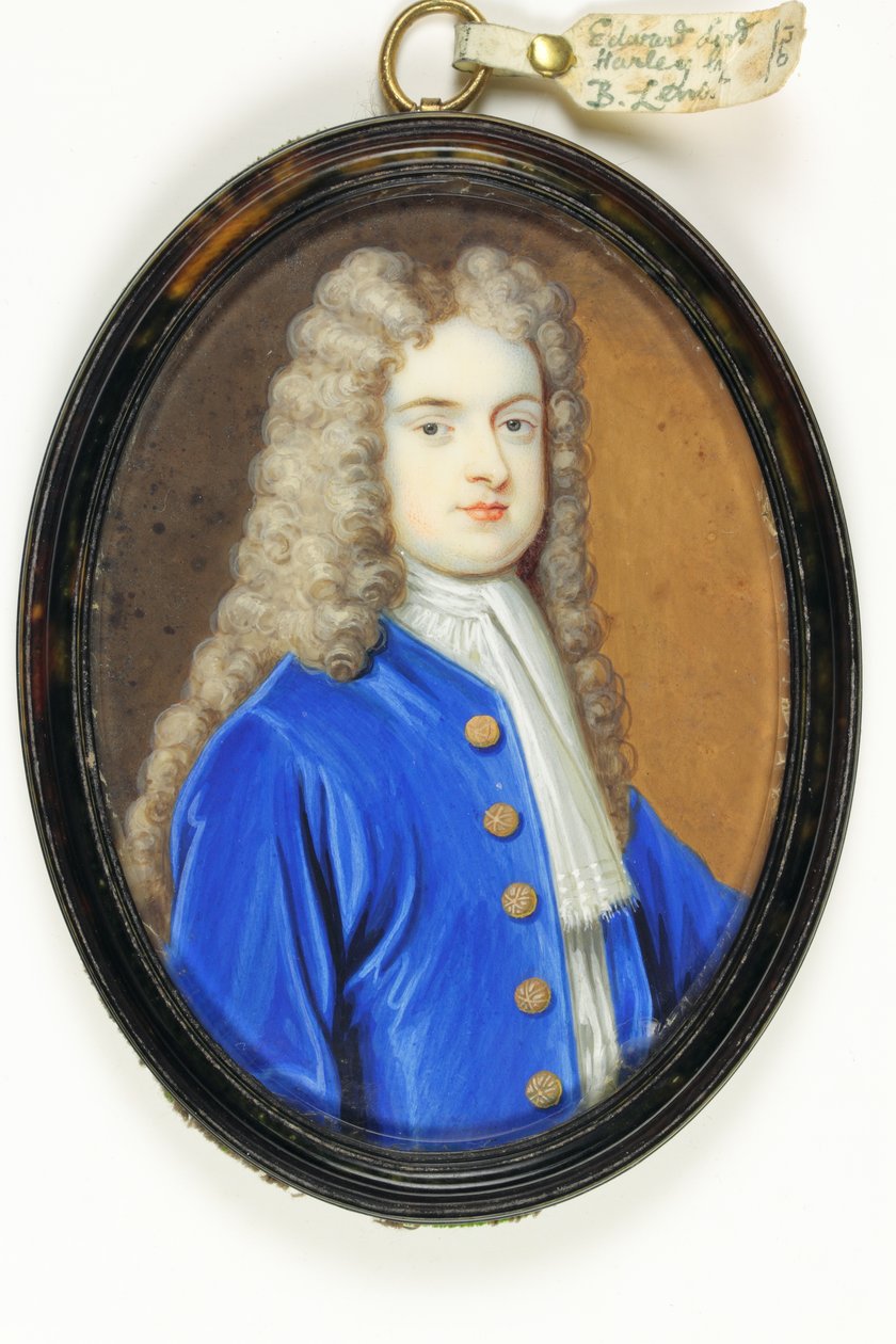 Edward Lord Harley (parşömen üzerine suluboya) by Bernard III Lens