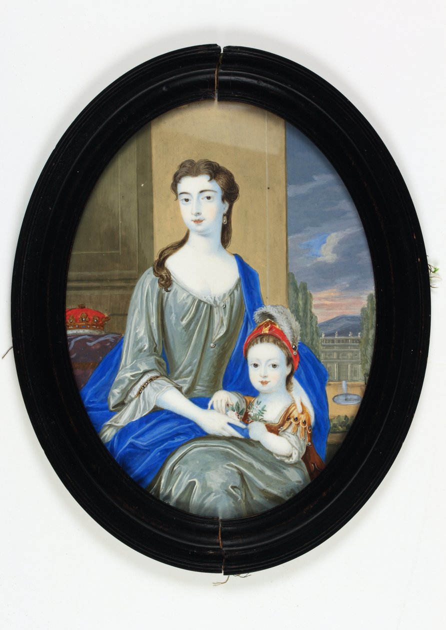 Leydi Catherine Darnley, Buckingham Düşesi (emaye) by Bernard III Lens