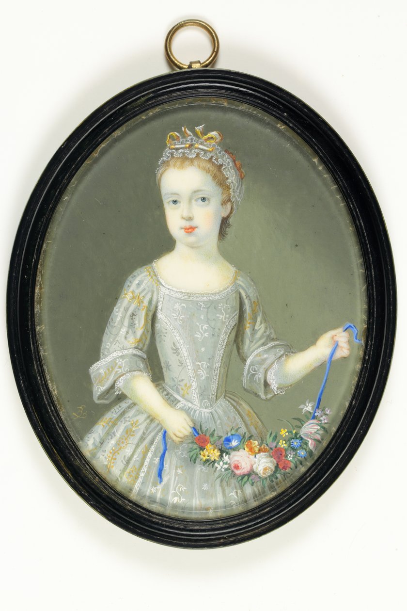 Margaret Cavendish Holles Harley, sonradan Portland Düşesi (fildişi üzerine suluboya) by Bernard III Lens