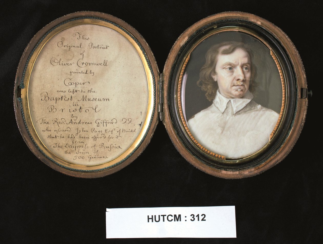 Oliver Cromwell, c.1704-30 (suluboya) by Bernard III Lens