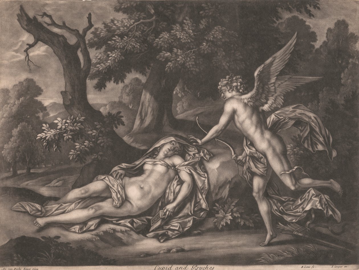 Cupid ve Psyche by Bernard Lens