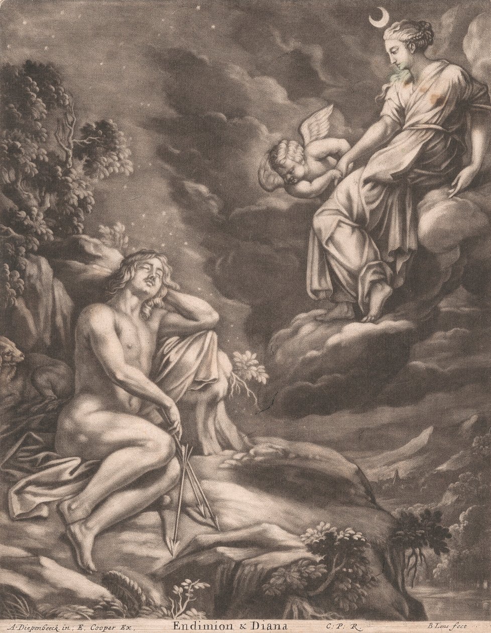 Endymion ve Diana by Bernard Lens