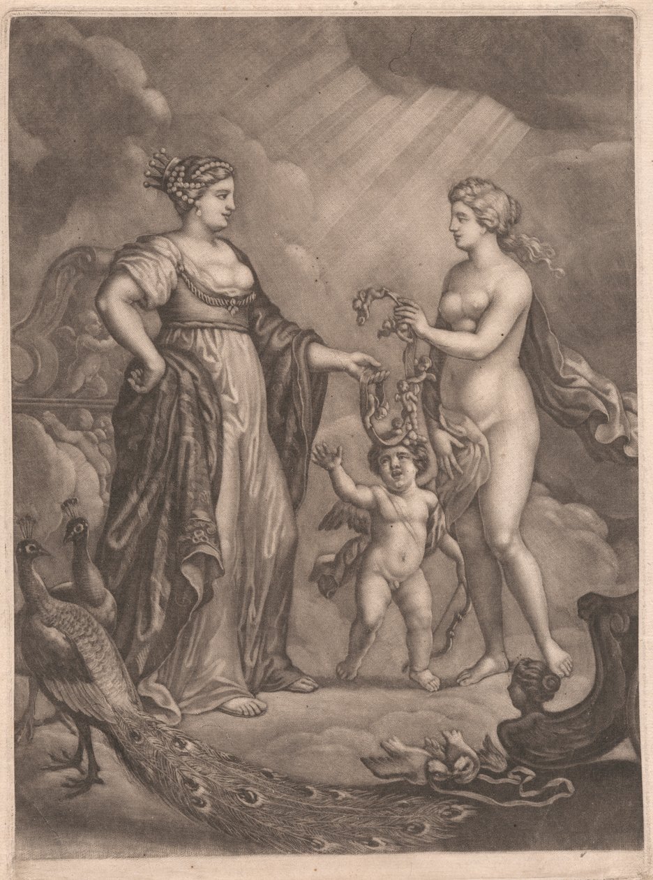 Juno, Venüs ve Aşk Tanrısı by Bernard Lens