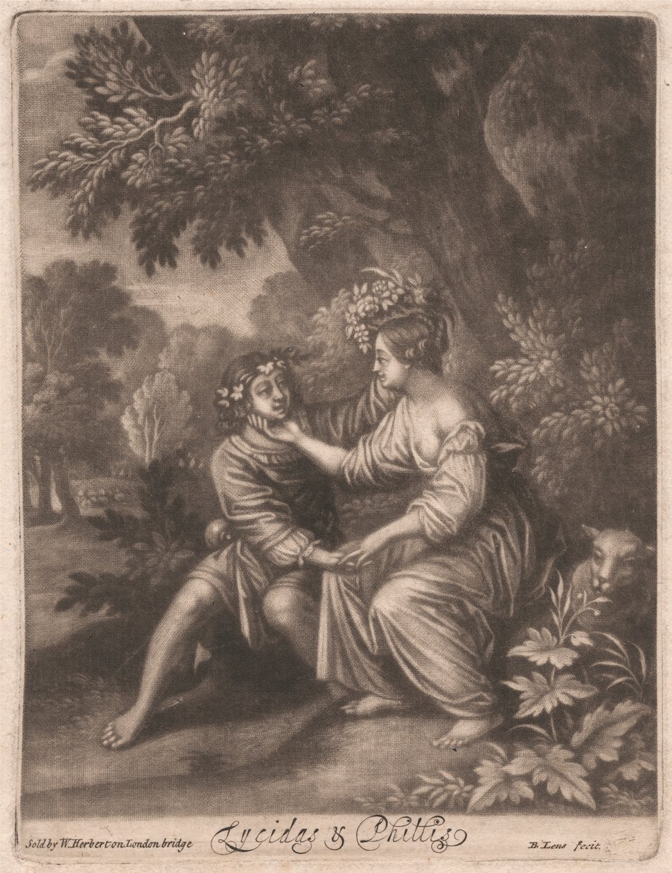 Lycidas ve Phillis by Bernard Lens