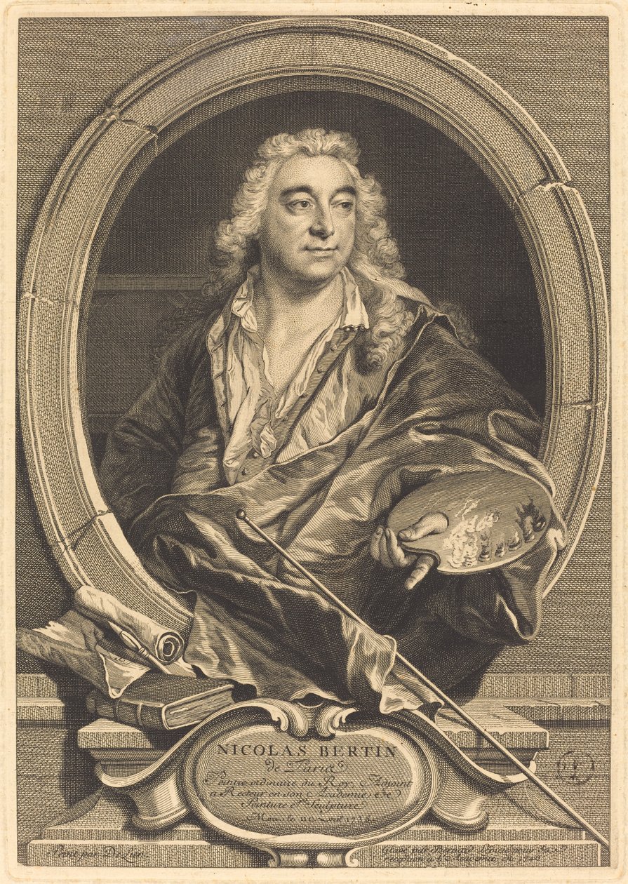 Nicholas Bertin by Bernard Lépicié after Jean François Delyen