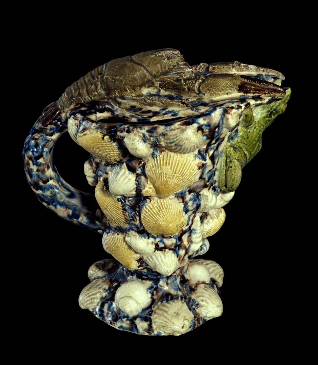 Kabukların seramik dekorlu rustik akuamarin. Bernard Palissy (1510-1589) 1565 Paris, Louvre Müzesi by Bernard Palissy