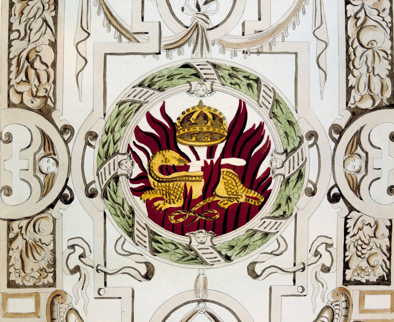 Bernard Palissy tarafından Salamandre (Francois I rozeti) by Bernard Palissy