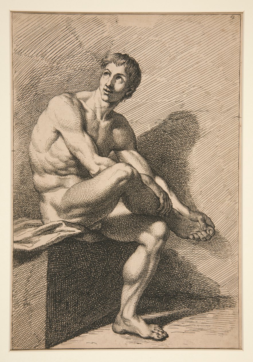 B. Picart tarafından çizilen ve oyulan Akademi by Bernard Picart
