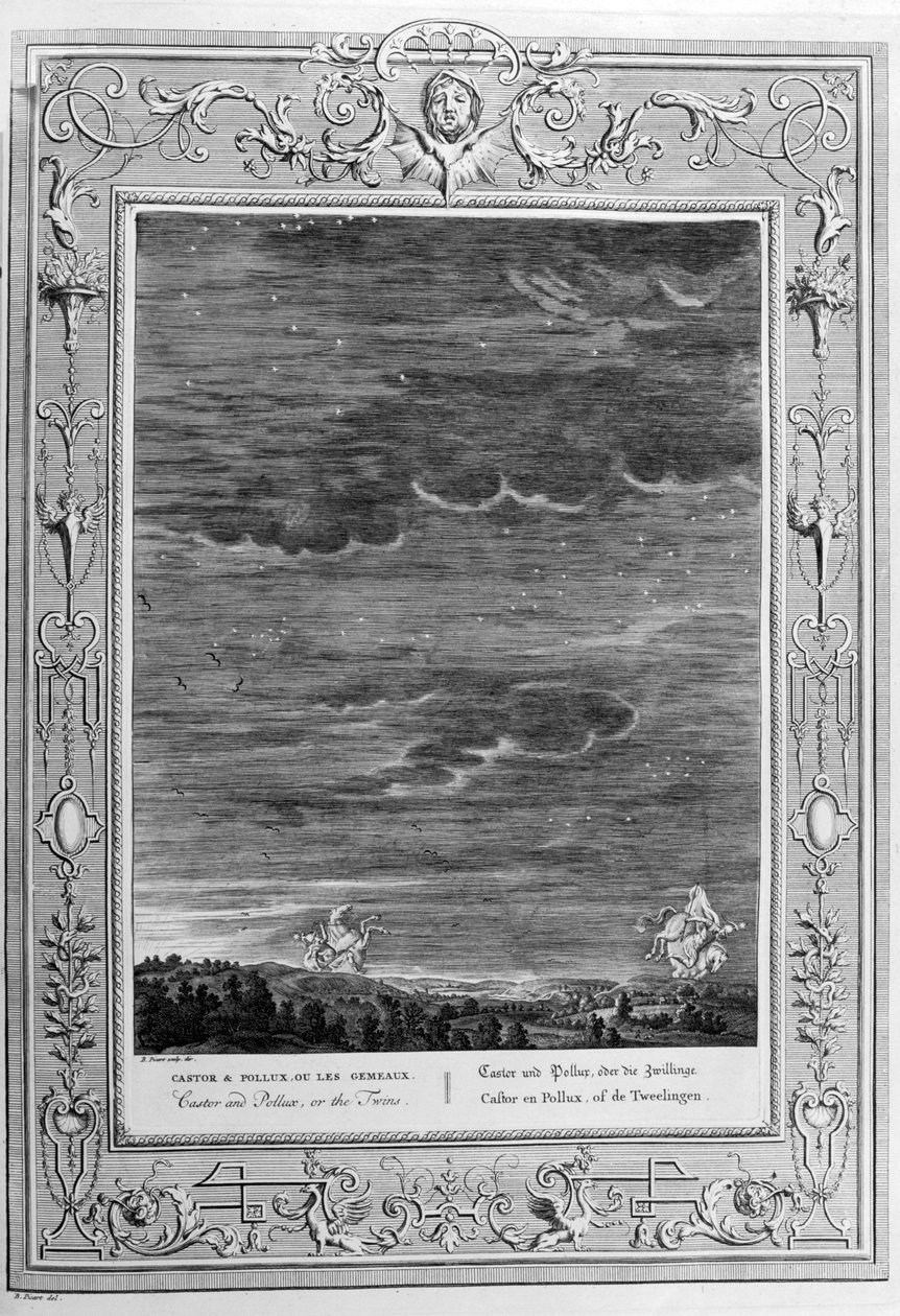Castor ve Pollux, 1733 by Bernard Picart