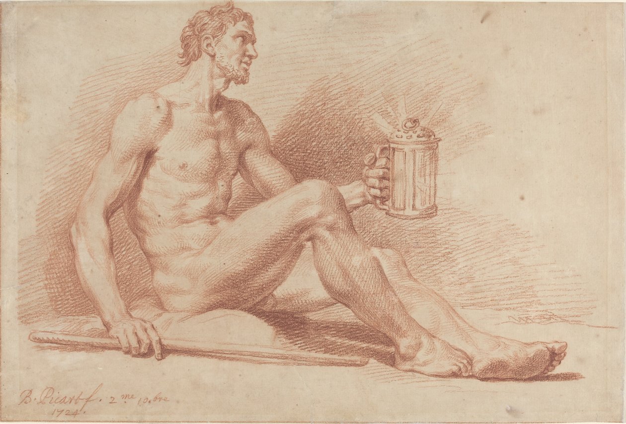 Lambalı Erkek Çıplak (Diogenes) by Bernard Picart