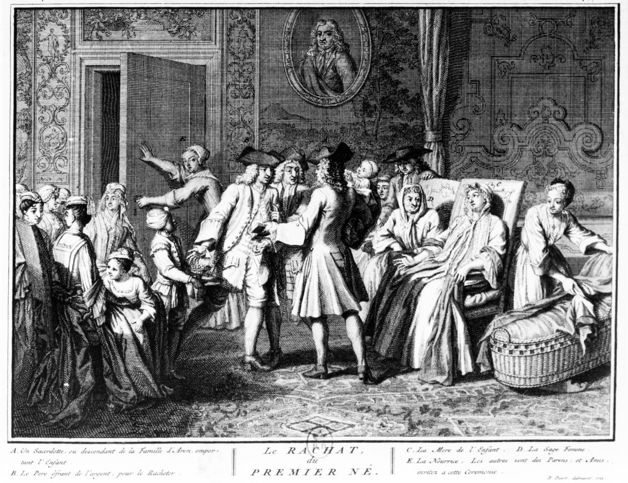 İlk doğan oğlunun kefareti, 1725 by Bernard Picart