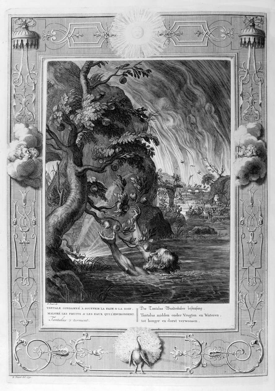 Tantalos azabı, 1733 by Bernard Picart