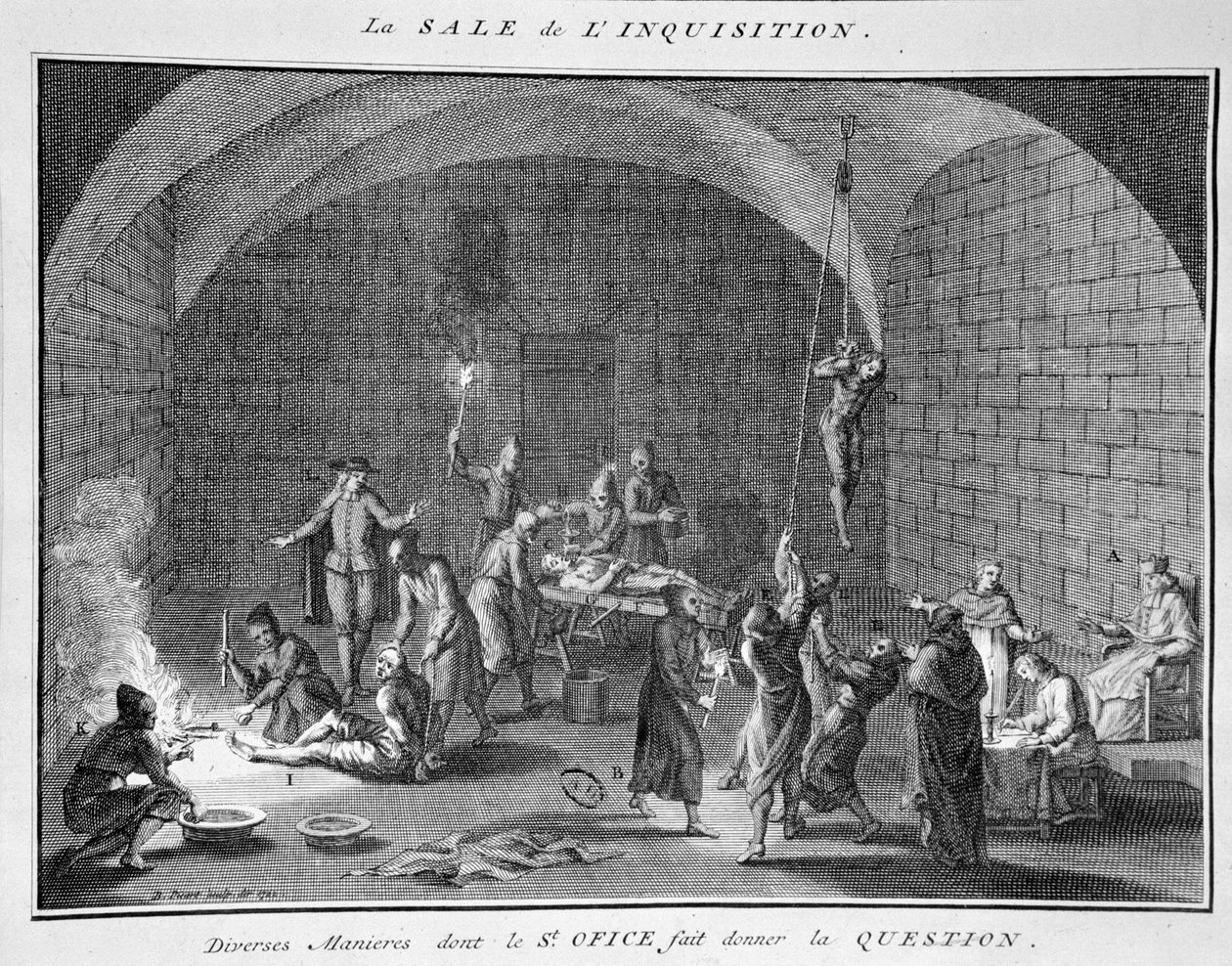Sorgulama, 1722 by Bernard Picart