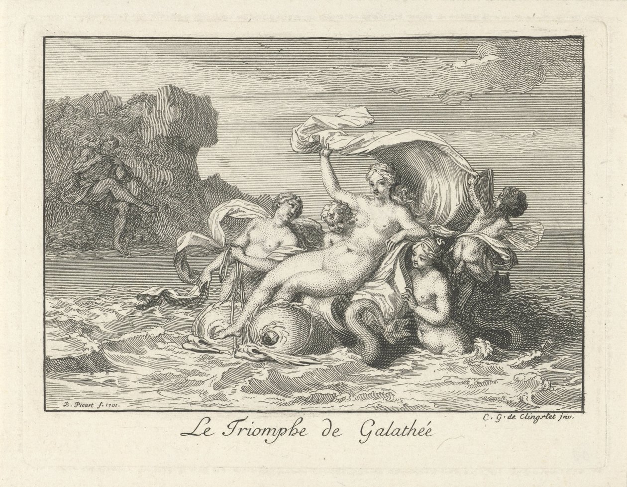 Triomf van Galatea Galatea'nın Zaferi (nesnedeki başlık) by Bernard Picart