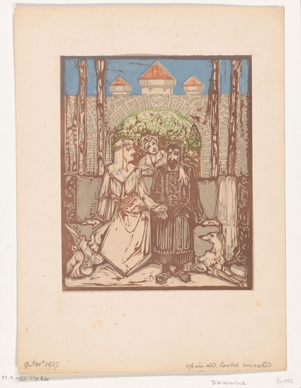 oturan çift by Bernard Willem Wierink