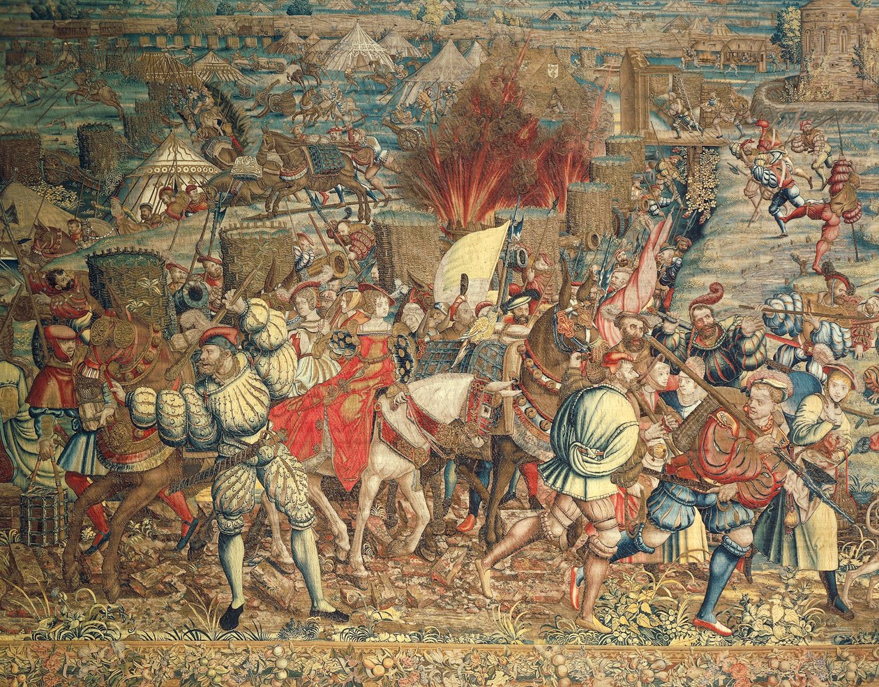 Pavia Savaşı by Bernard van (after) Orley