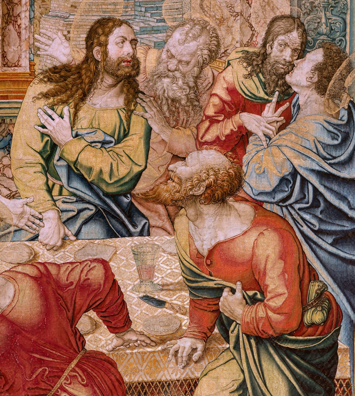 Flaman halısı. Son Akşam Yemeği by Bernard van (after) Orley