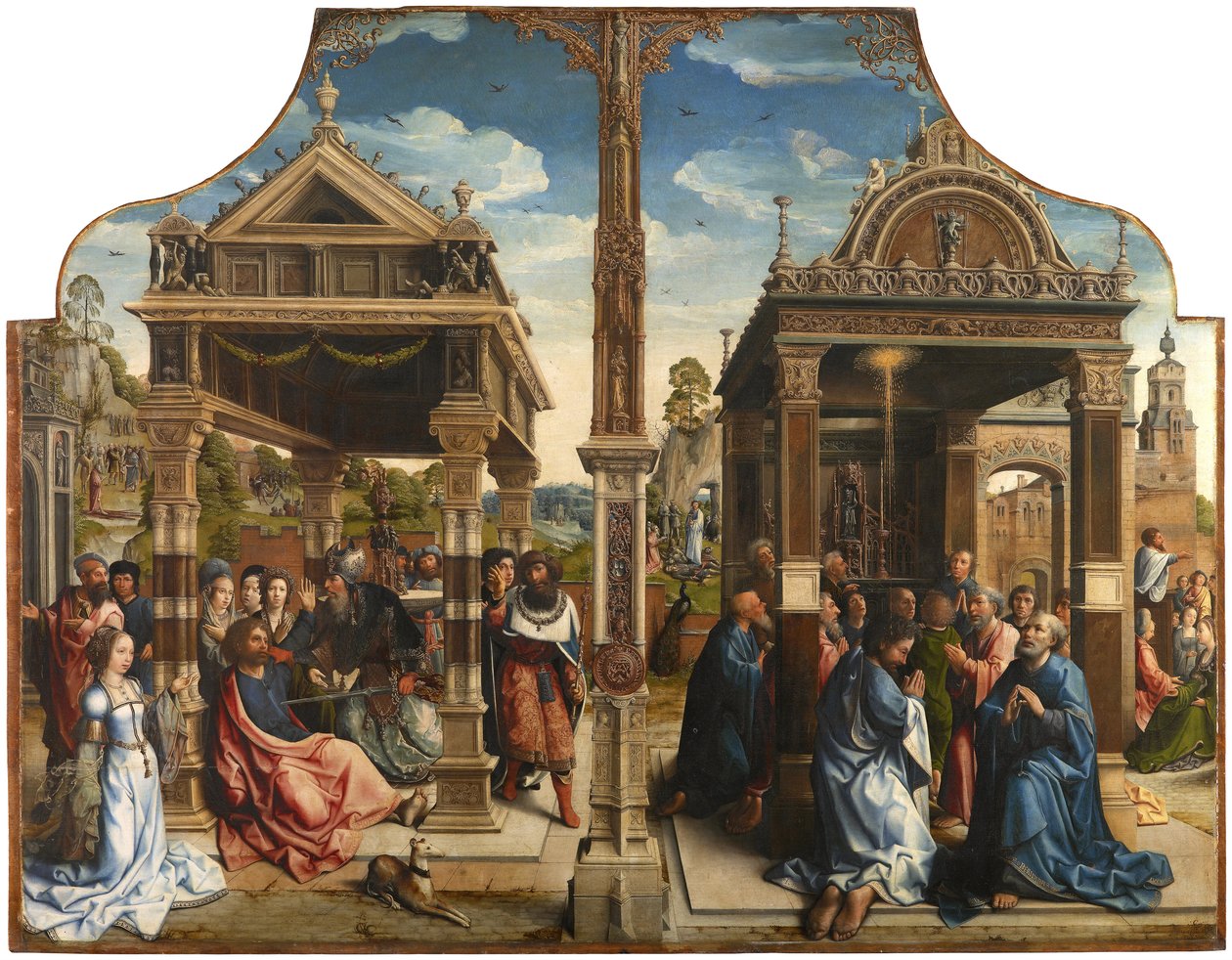 Aziz Thomas ve Matthias Altarpiece, yaklaşık 1510-1520 by Bernard van Orley