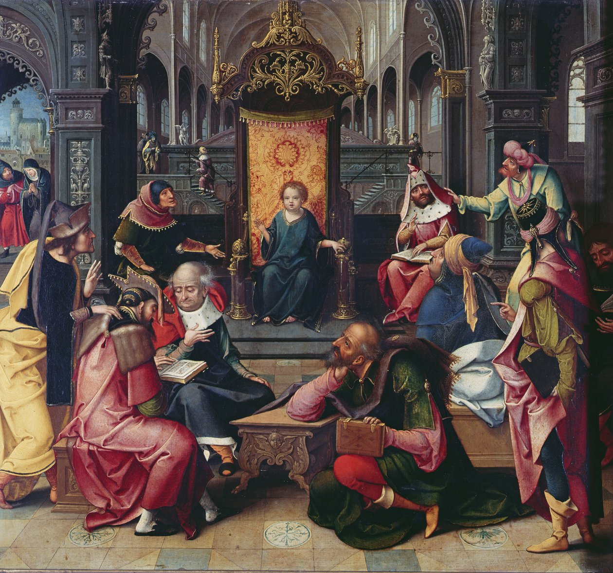Tapınaktaki İsa by Bernard van Orley