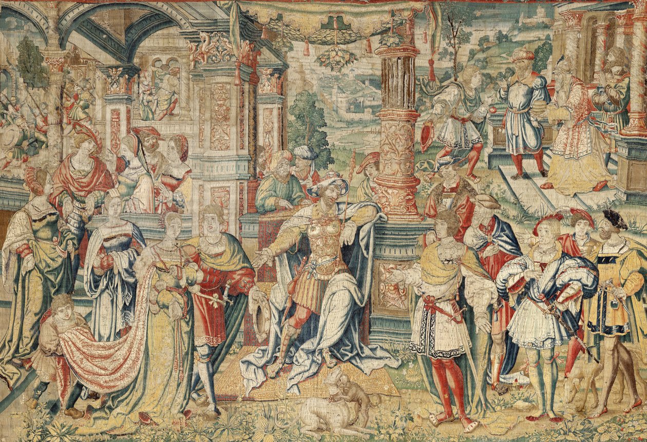 David Tarihi Serisi, c.1525 (ipek ve yün) by Bernard van Orley