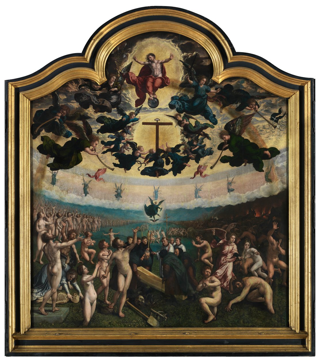 Kıyamet Günü ve Yedi Merhamet Eseri, orta panel (panel üzeri yağlı boya) by Bernard van Orley