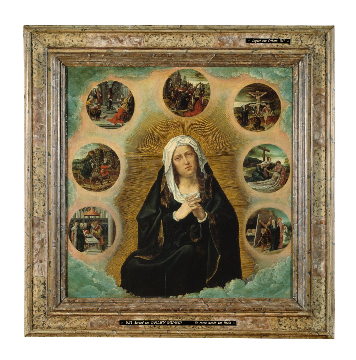 Meryem'in Yedi Kederi (panel üzerine yağlıboya) by Bernard van Orley